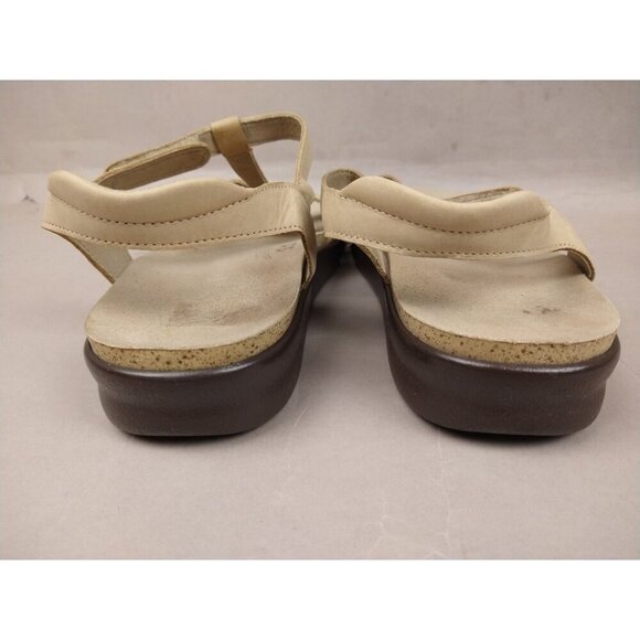 SAS Tripad Comfort Naples Linen Beige leather comfort slide sandals 11 WIDE EUC - Picture 4 of 7